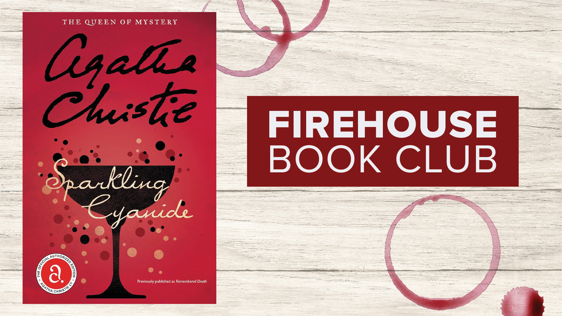 Firehouse Book Club - Agatha Christie - Sparkling Cyanide