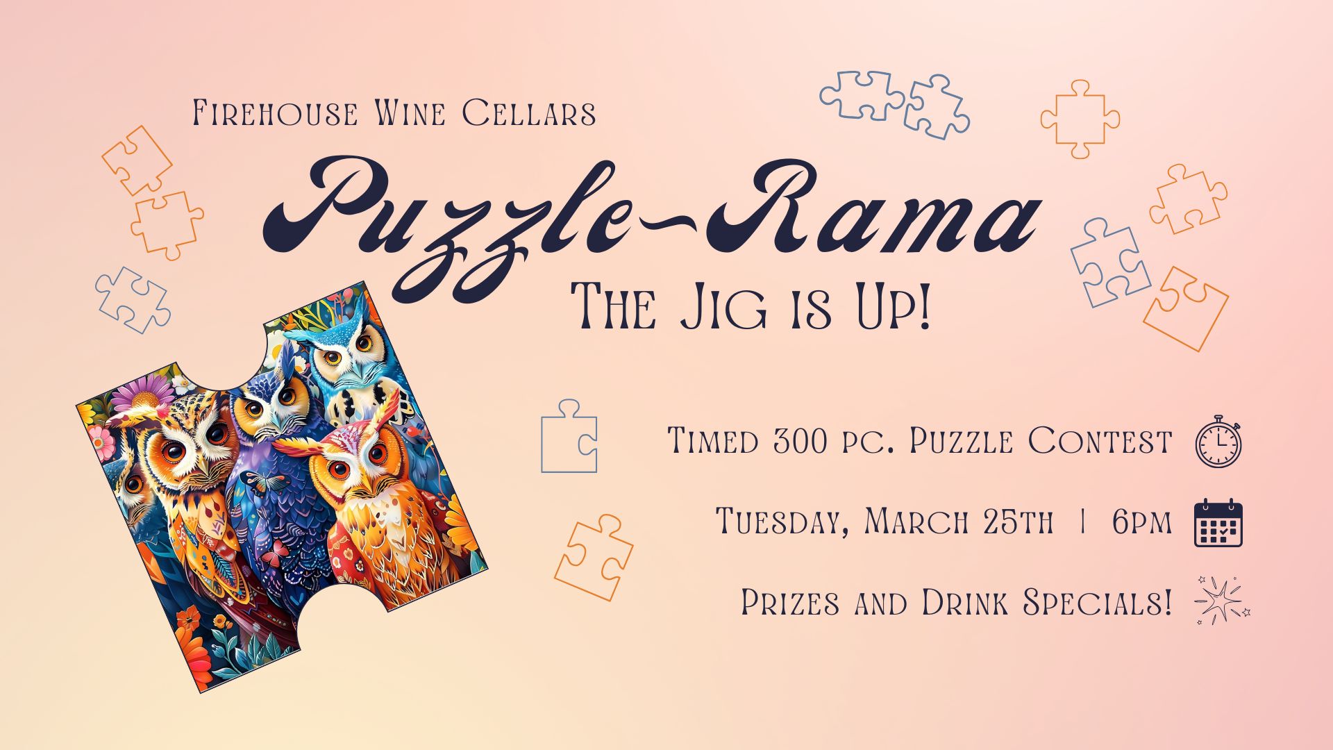 Puzzle~Rama at Firehouse Wine Cellars